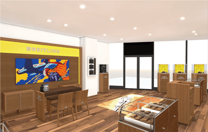 スピリット・オブ・ブライトリング福岡byOro-Gio 店内